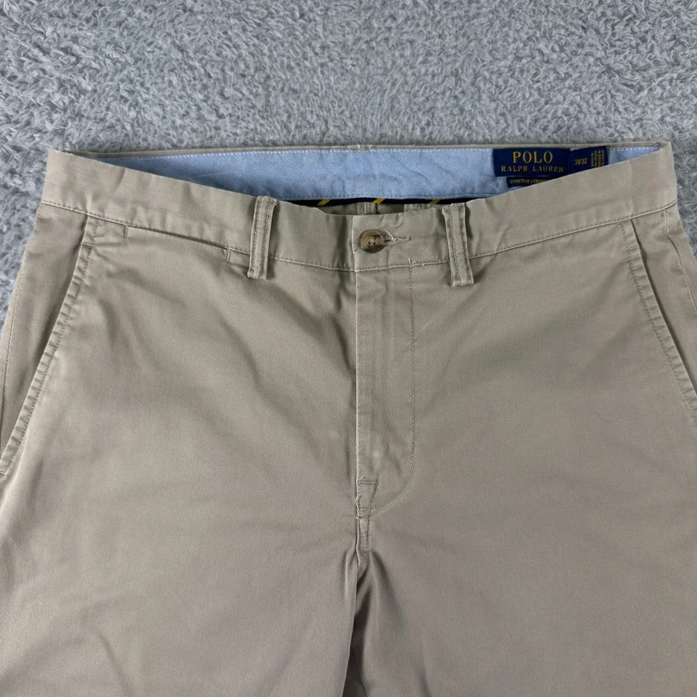 Polo Ralph Lauren Mens Straight Fit Chino Pants Khaki Beige 31x32